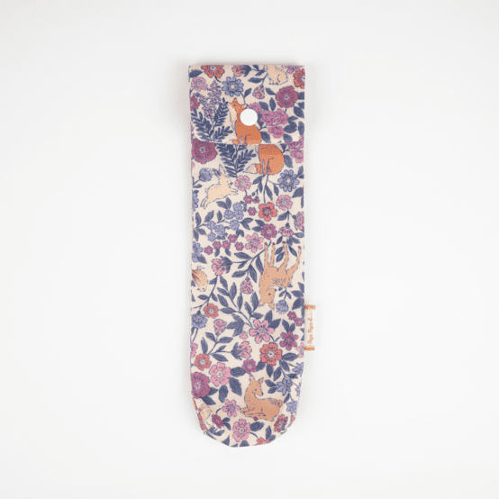 Pochette brosse à dents comptine enchantée rose