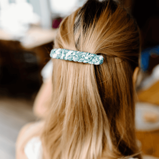 Barrette cheveux tressée jungle vintage