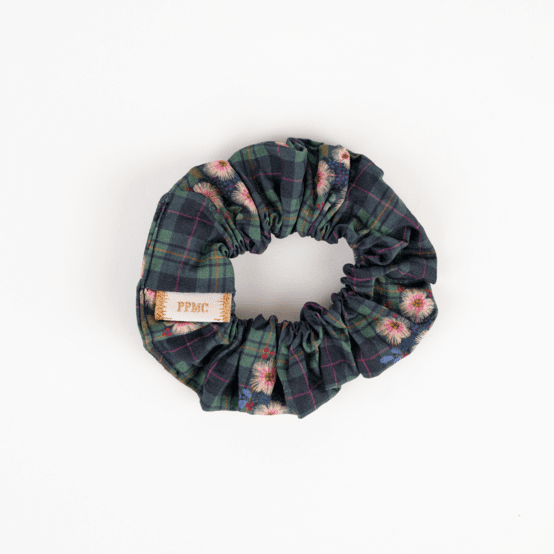 Petit Chouchou tartan fleuri