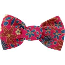 Barrette petit noeud badiane framboise