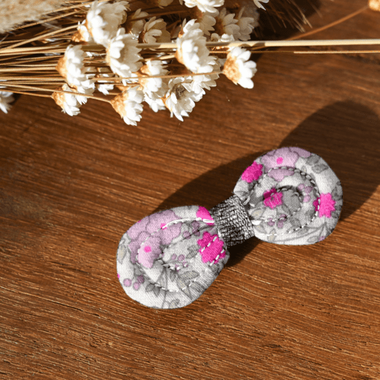Barrette Noeud Anti-Glisse serenade fluo