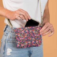 Mini pochette tissu hippie fleurie