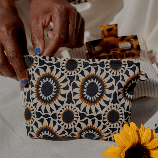 Mini pochette tissu attrape soleil