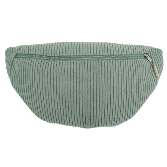 Sac banane velours côtelé lichen