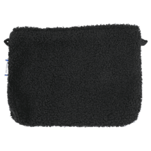 Pochette tissu moumoute noire