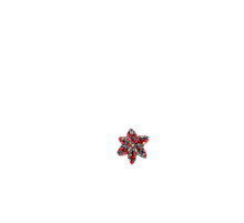 Barrette fleur étoile tapis rouge