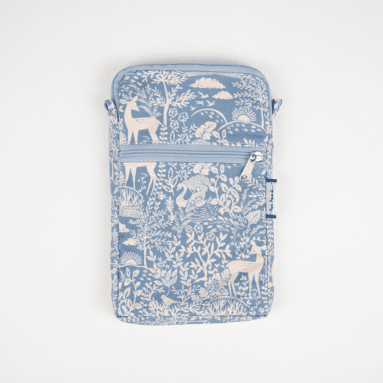 Pochette téléphone matelassée toile de biche
