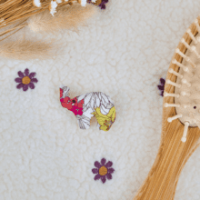 Barrette Eléphanteau tutti fleuri
