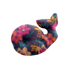 Barrette Baleine hippie fleurie