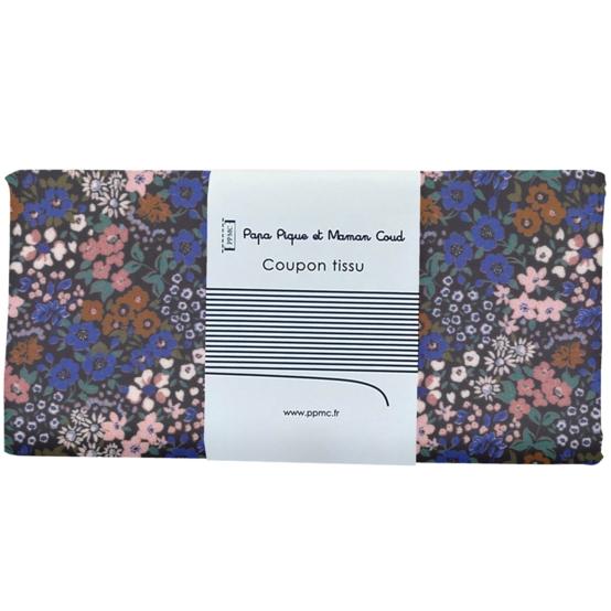 Coupon tissu 50 cm monet lilas
