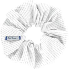 Chouchou gaze lurex blanc