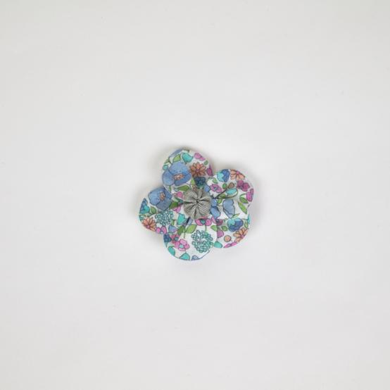 Petite Barrette Pétales de Fleur pastel fleuri