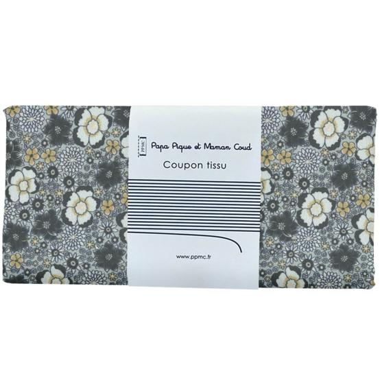 Coupon tissu 50 cm ex2578 lavandula bleu gris