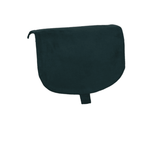 Rabat petite besace suédine vert foncé