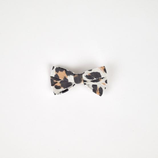Barrette ruban leopard