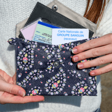 Pochette enveloppe moyenne bleudana