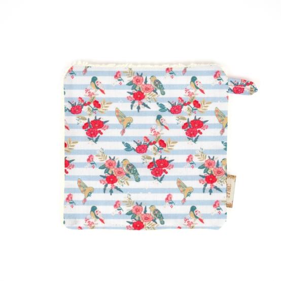 Carré Démaquillant Lavable horizons fleuris