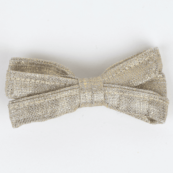 Barrette ruban  lin pailleté