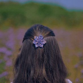 Barrette fleur étoile lavandula