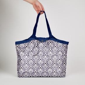 Sac cabas moyen scandinavia bleu