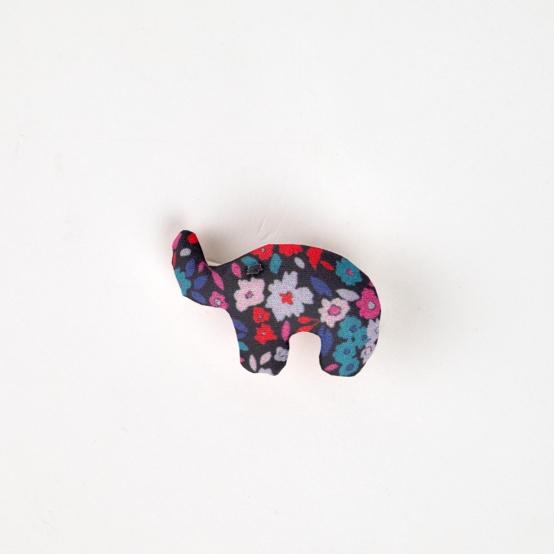 Barrette Eléphanteau romance fleurie