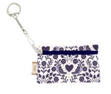 Pochette porte-clés scandinavia bleu