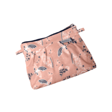 Mini pochette plissée oiseau bandana