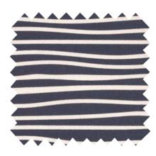 Tissu jersey rayé ivoire marine
