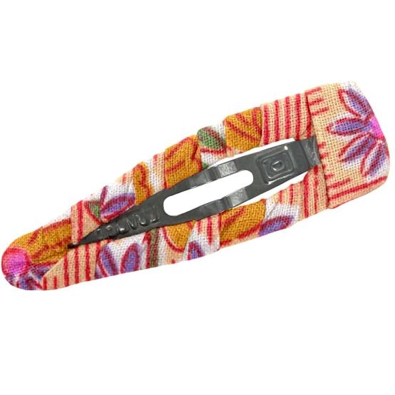 Barrette clic-clac tissu shanti
