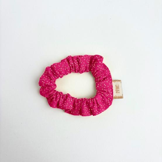 Mini Chouchou fuchsia pailleté
