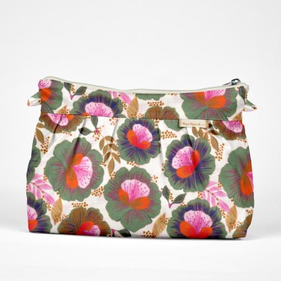 Pochette plissée fleur de thé