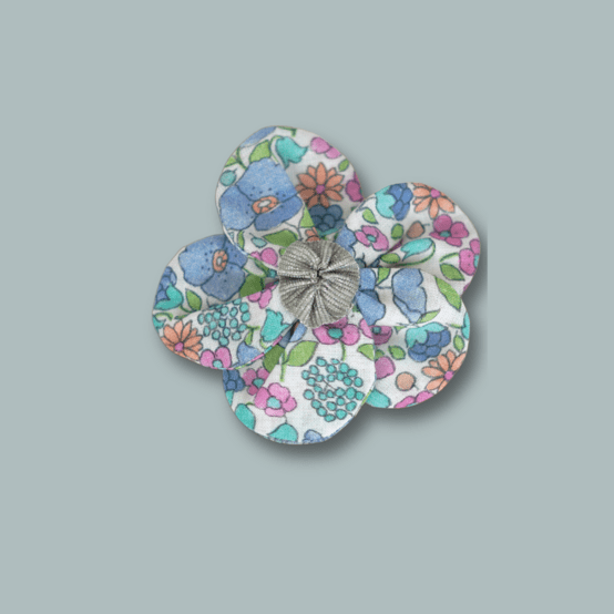 Mini Barrette Pétales de Fleur pastel fleuri
