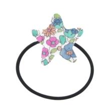 Elastique cheveux étoile pastel fleuri