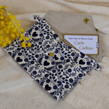 Pochette enveloppe moyenne scandinavia bleu