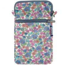 Pochette téléphone matelassée pastel fleuri