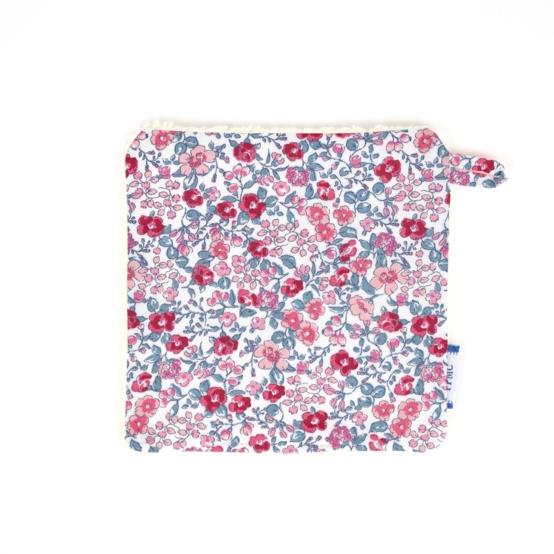 Carré Démaquillant Lavable rose grenadine