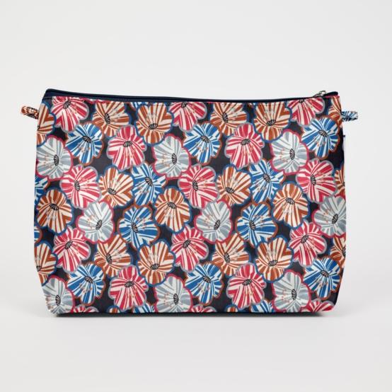 Trousse de toilette anémones rayées