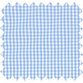 Coupon tissu 50 cm vichy ciel