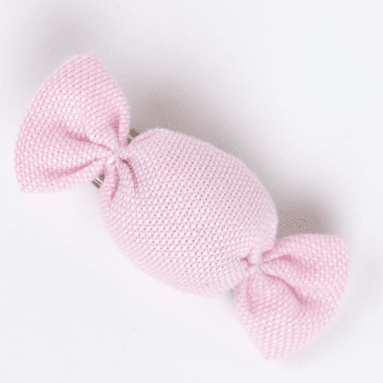 Petite barrette mini bonbon oxford rose