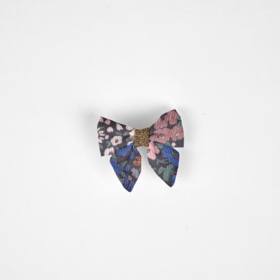 Barrette Mini Noeud Papillon monet lilas