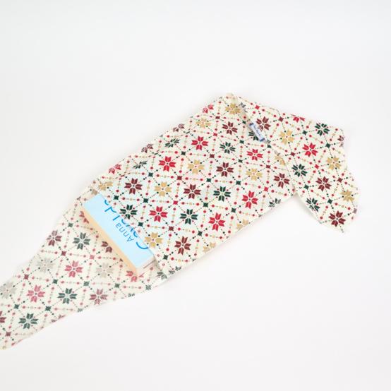 Fupochiki M (17.5 x 24 cm) ex2318 noël géometrique scandinave or écru