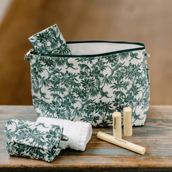 Trousse de toilette jungle vintage