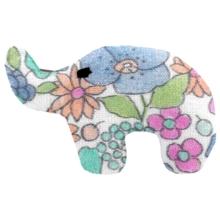 Barrette Eléphanteau pastel fleuri