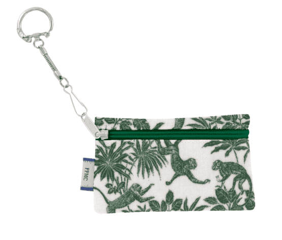 Pochette porte-clés jungle vintage