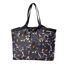 Sac cabas taille moyenne plissé pensées marines
