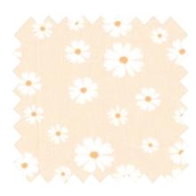 Tissu coton au mètre ex2504 paquerettes rose poudré