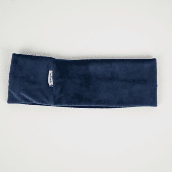 Bandeau jersey velours bleu jean