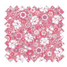 Tissu coton au mètre ex2338 mini fleuri rose blanc