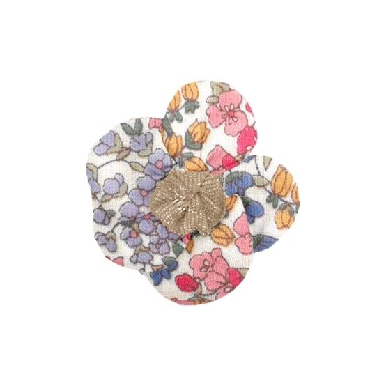 Mini Barrette Pétales de Fleur porcelaine rosée