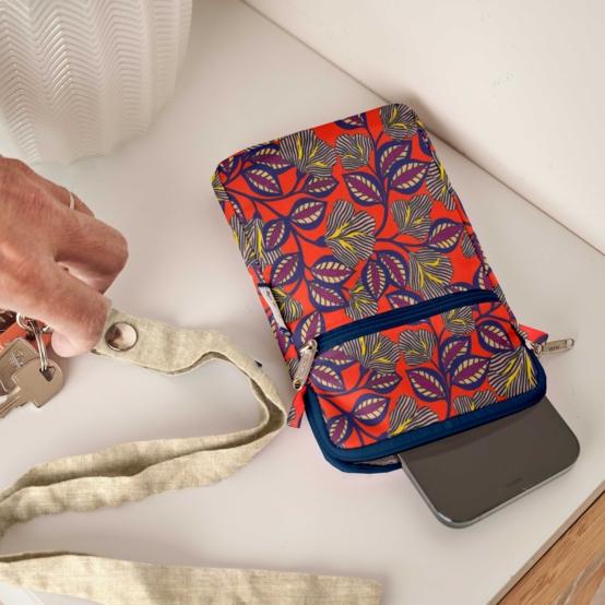 Pochette téléphone matelassée calypso